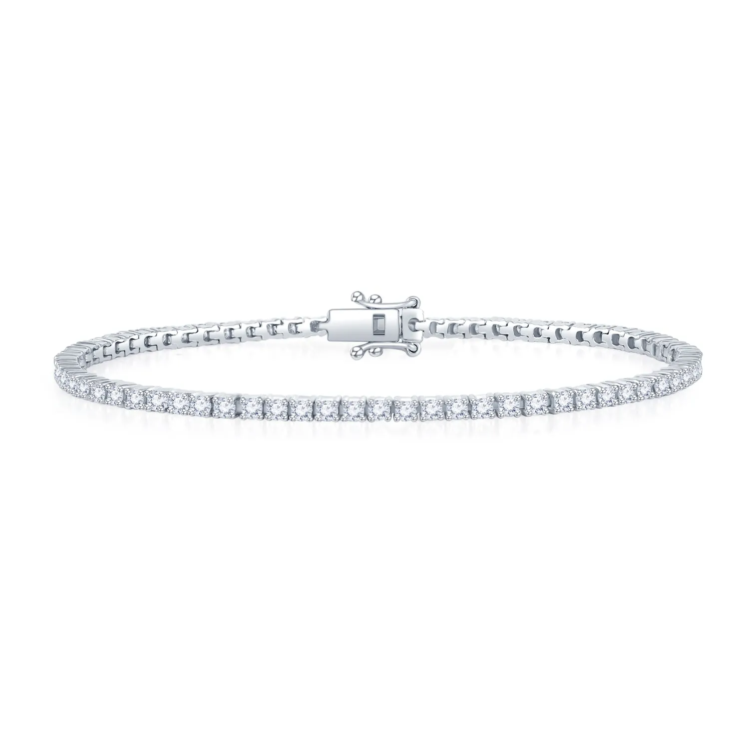 18K White Gold Diamond Tennis Bracelet