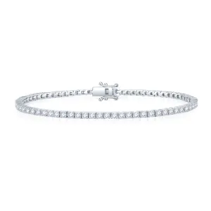 18K White Gold Diamond Tennis Bracelet