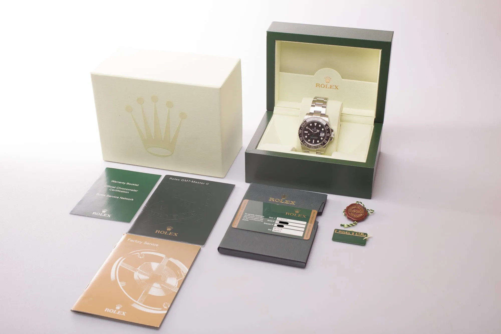 2009 Rolex GMT-Master II 116710LN with Box and Card