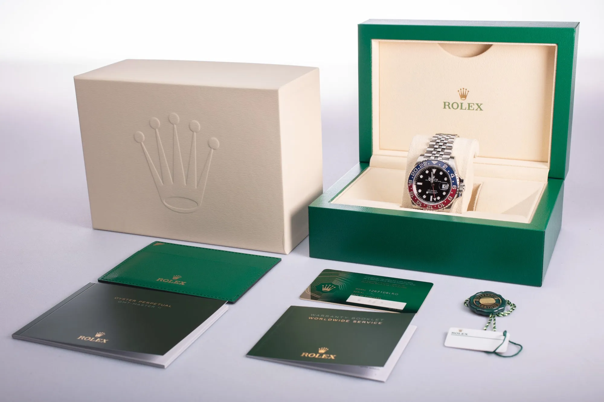 2020 Rolex GMT-Master II 126710BLRO "Pepsi Jubilee" with Box, Card, Booklet, & Tags