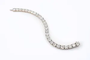 27 ctw Diamond Tennis Bracelet 14k White Gold