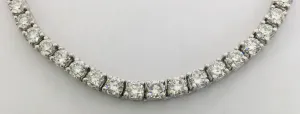3 mm Diamond Tennis Necklace (14K)
