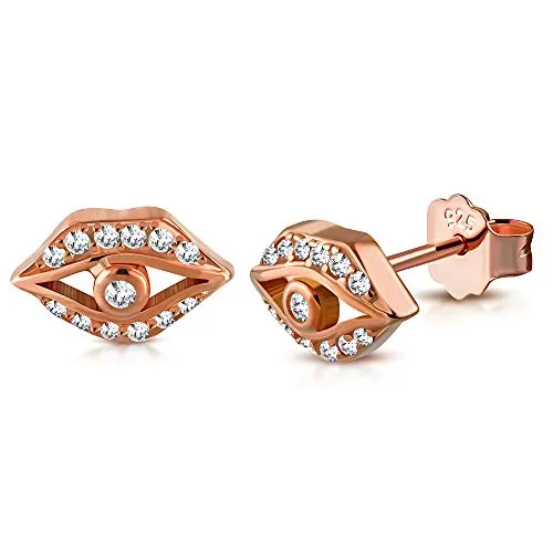 925 Sterling Silver Evil Eye Protection Stud Earrings
