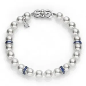 Akoya Pearl and Sapphire Bracelet