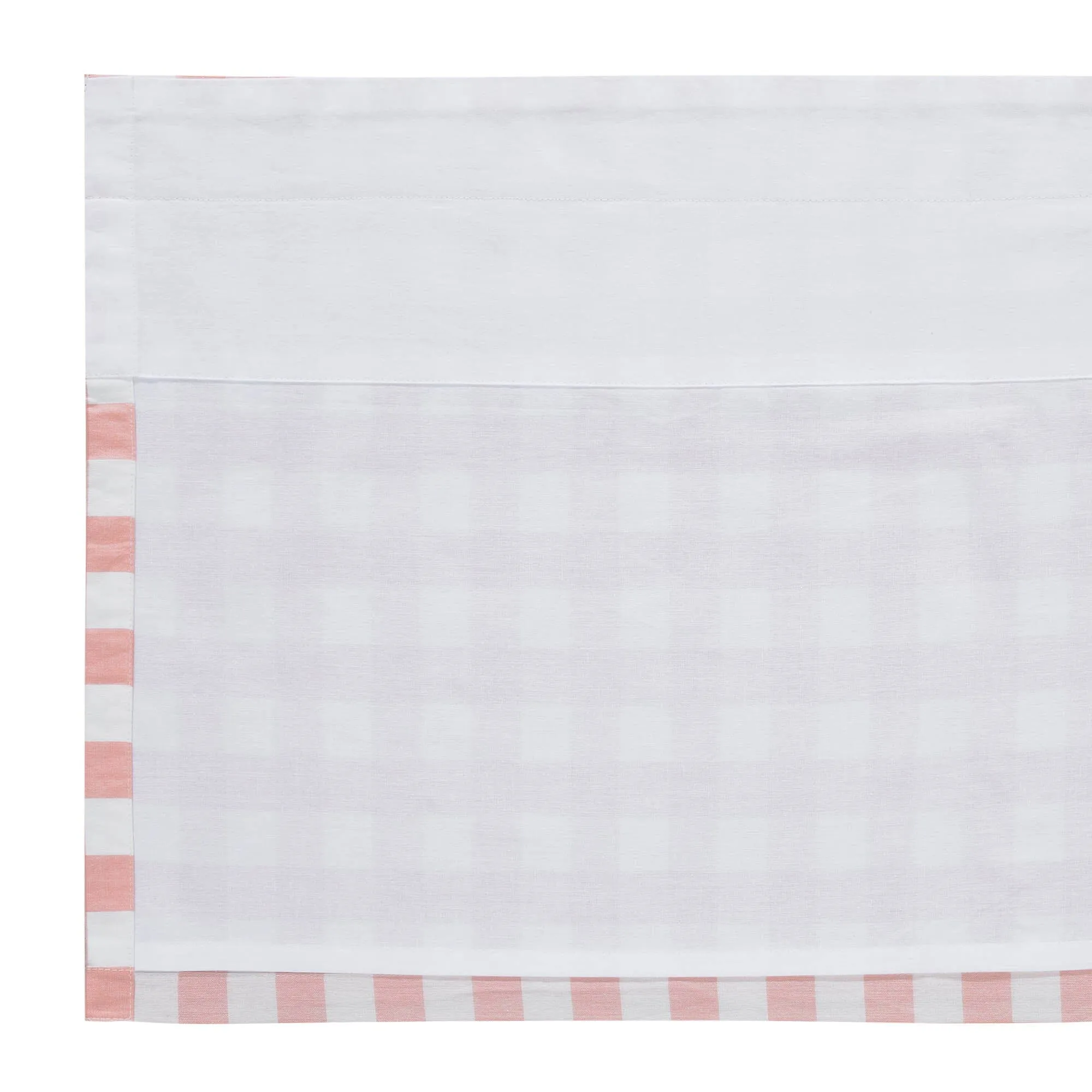Annie Coral Buffalo Check Lined Valance 60"