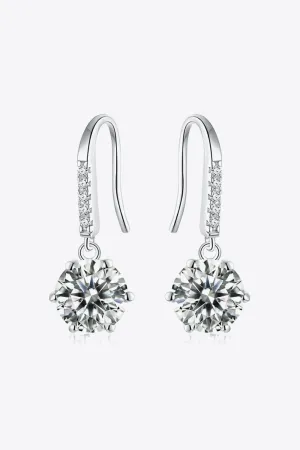 *APP EXCLUSIVE* 6-Prong Moissanite Drop Earrings