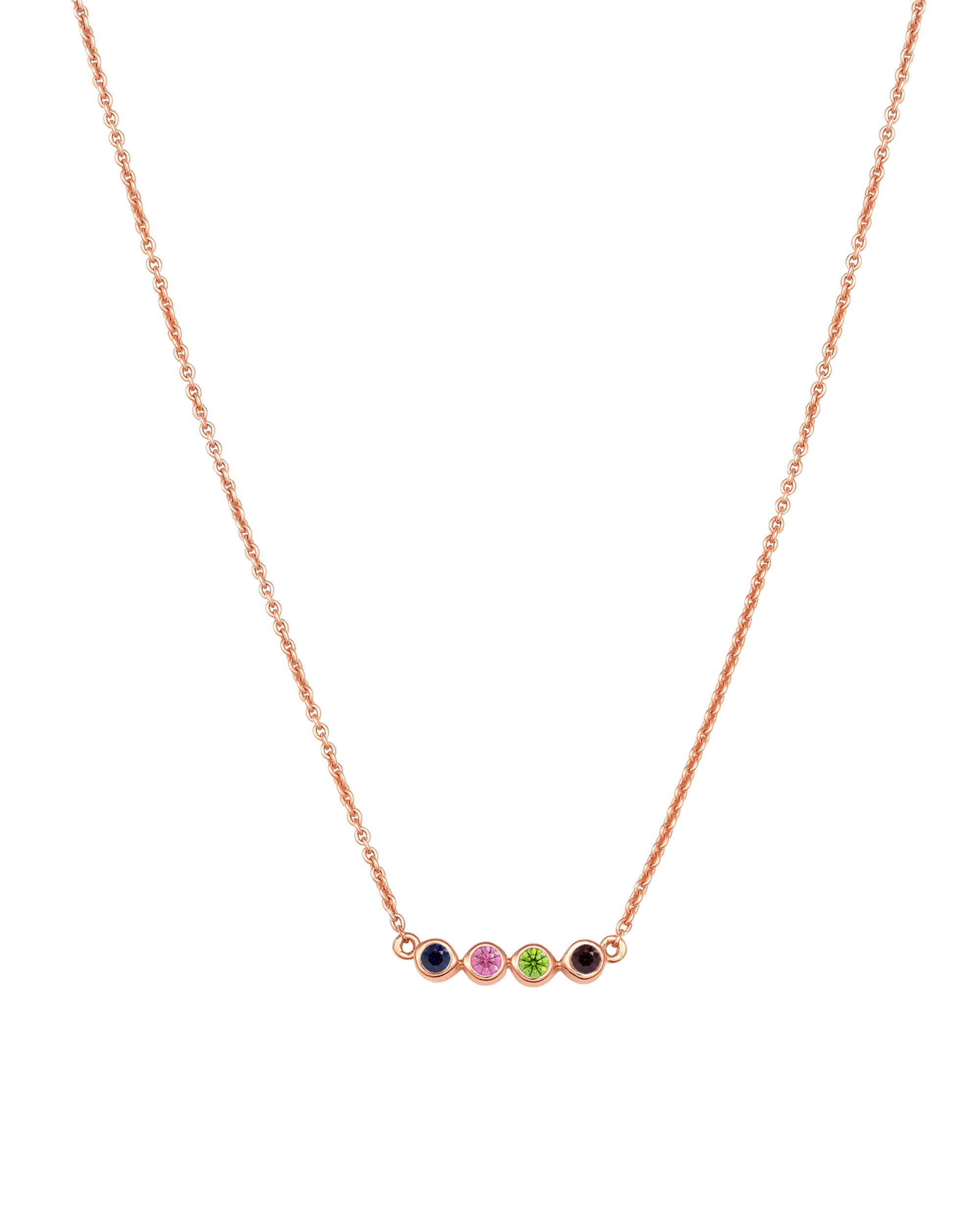 Bauble Birthstone Necklace - 18K Rose Vermeil