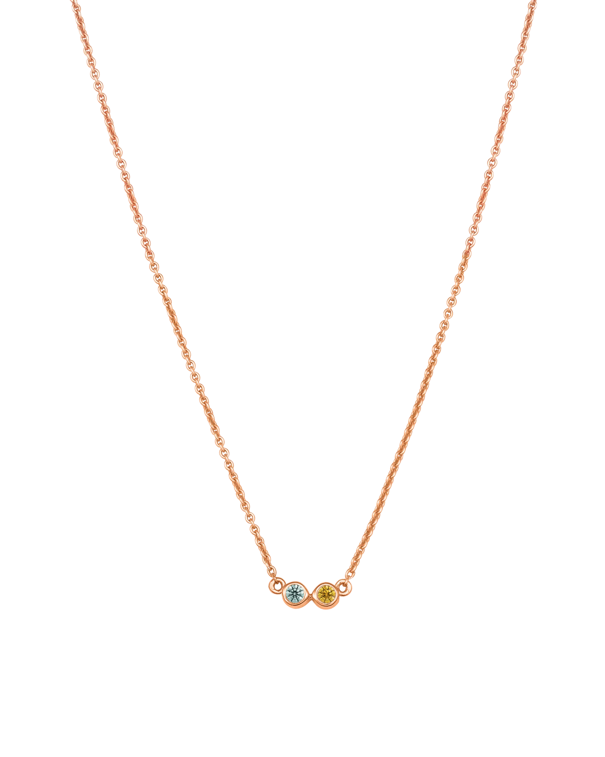 Bauble Birthstone Necklace - 18K Rose Vermeil