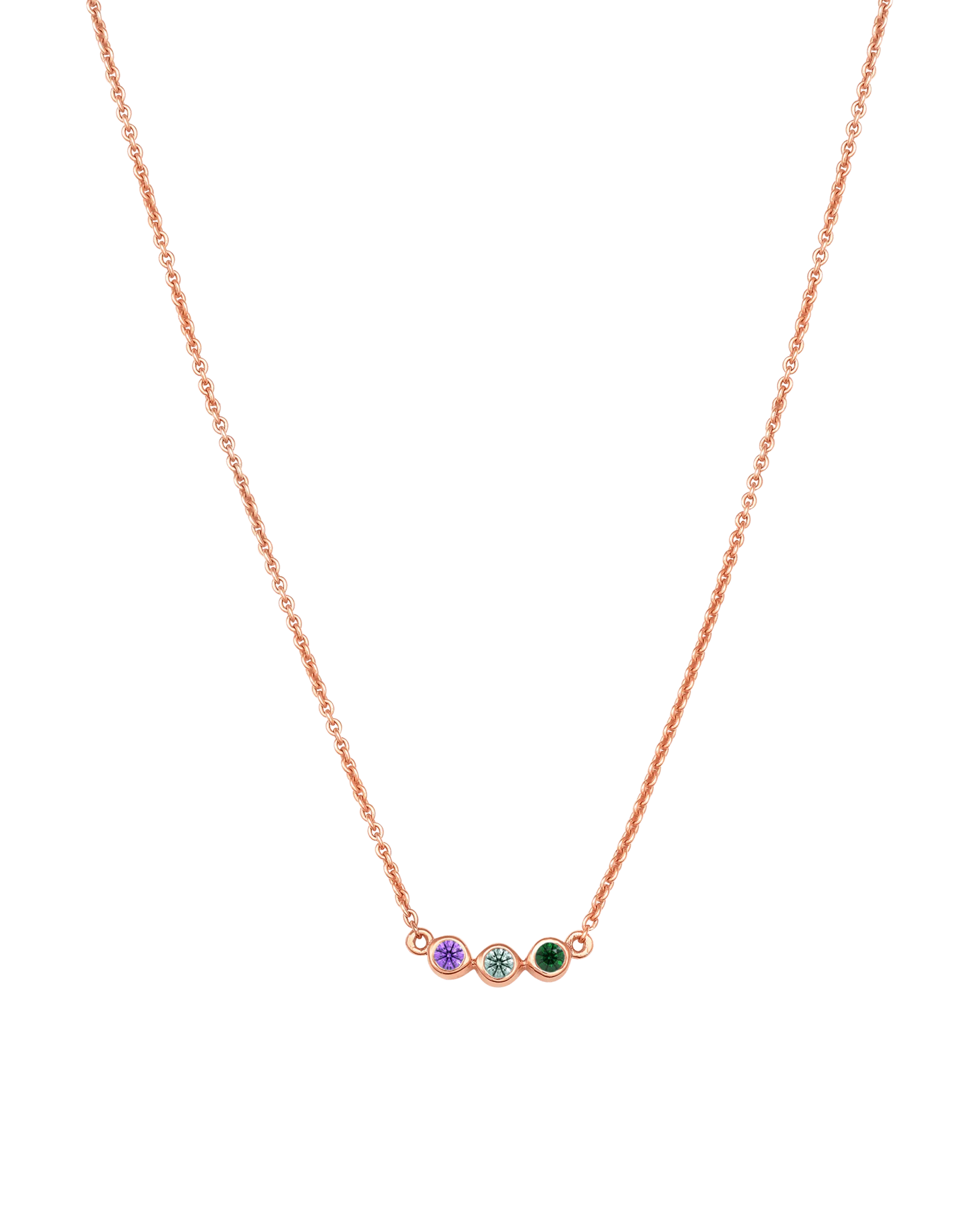 Bauble Birthstone Necklace - 18K Rose Vermeil