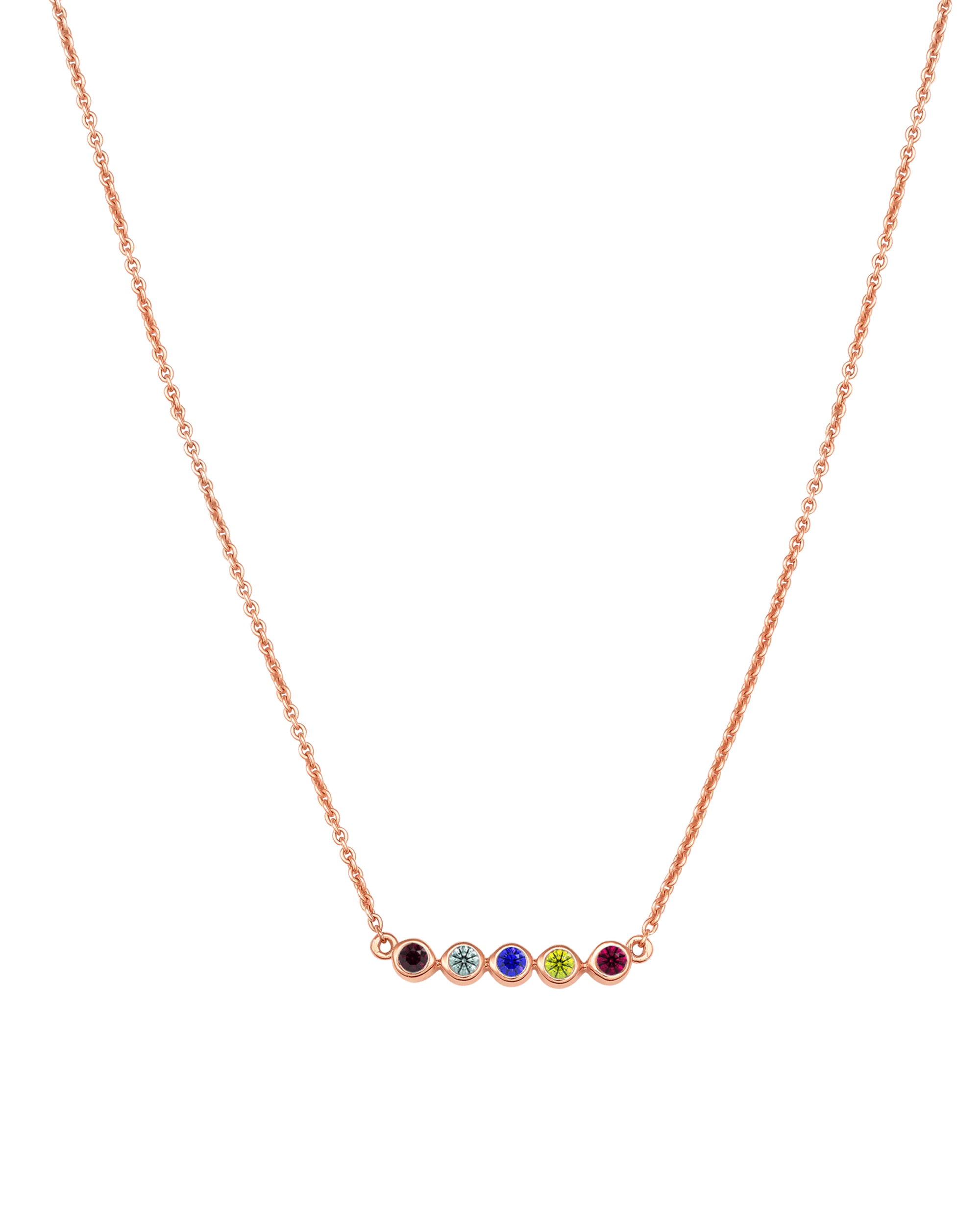 Bauble Birthstone Necklace - 18K Rose Vermeil