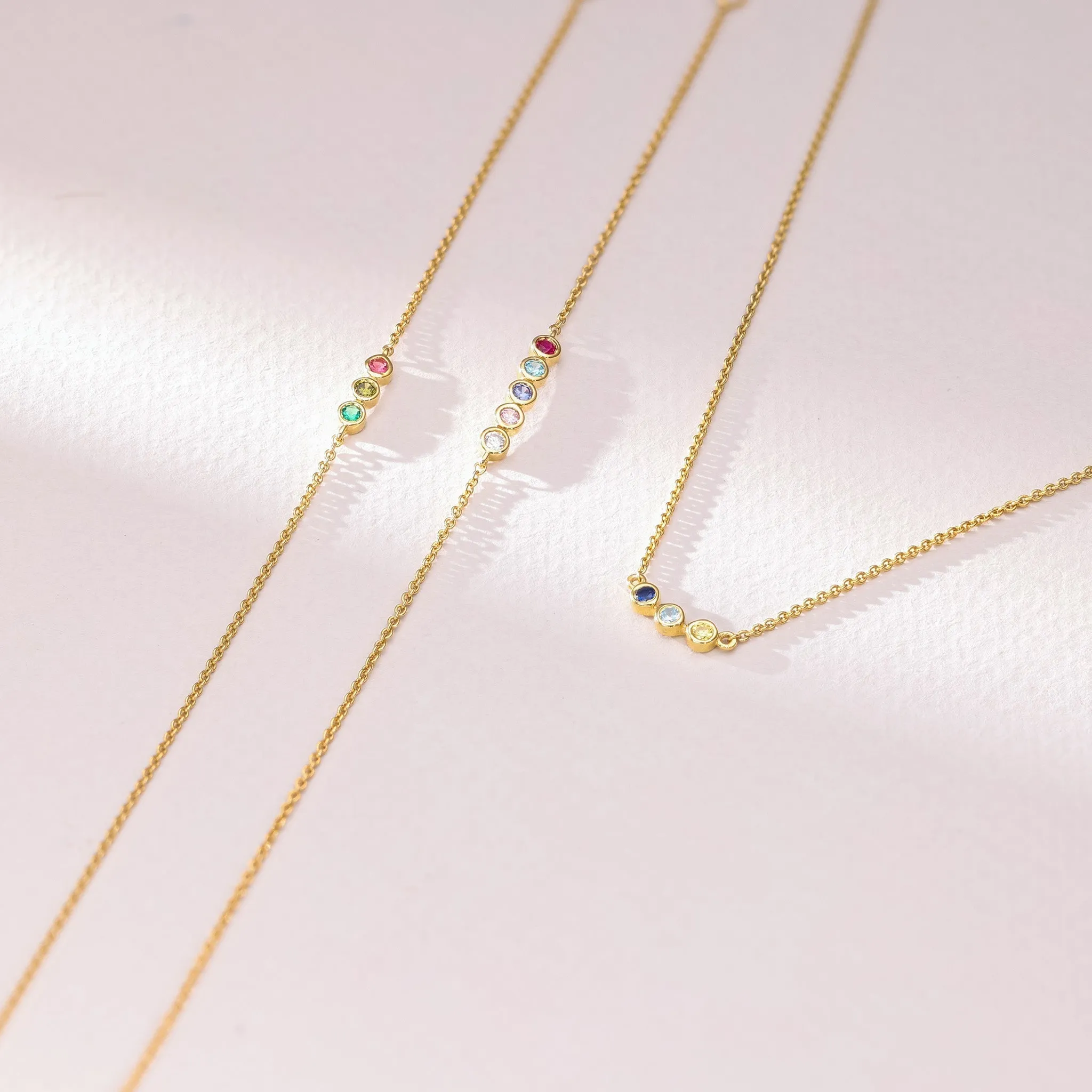Bauble Birthstone Necklace - 18K Rose Vermeil