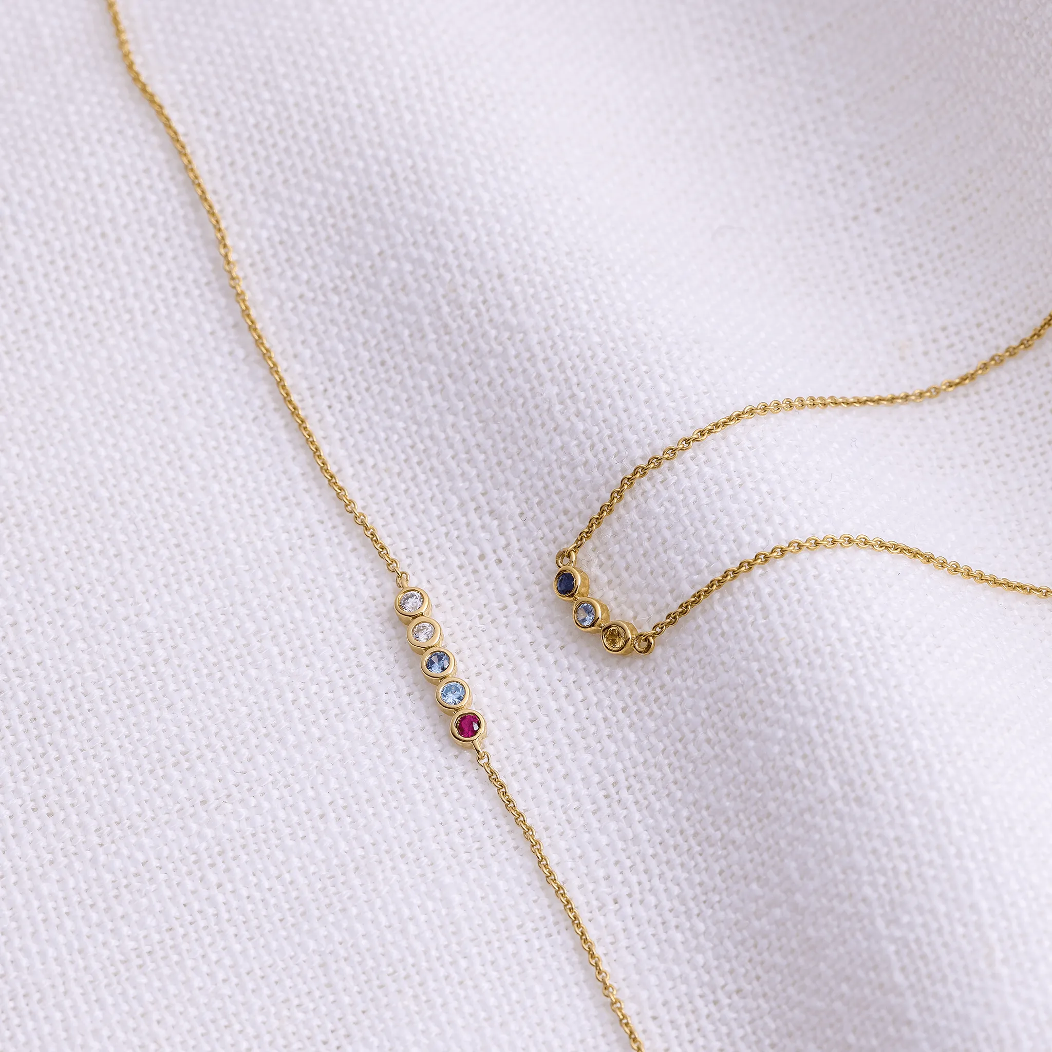 Bauble Birthstone Necklace - 18K Rose Vermeil