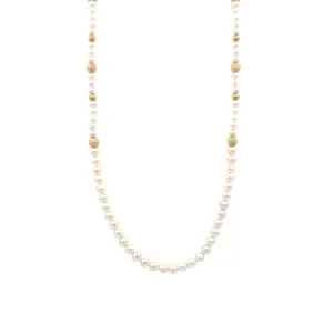 Beeghly & Co.Yellow Gold Opera 26-36" Pearl Necklace