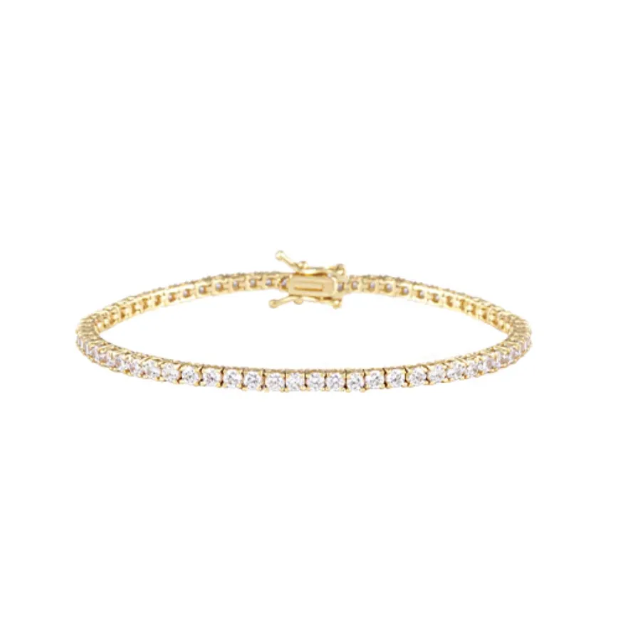 Bianc Tennis Bracelet Gold Small