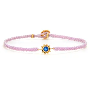 Blue Sapphire Sunshine Macrame Bracelet