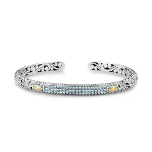 Blue Topaz Cuff Bracelet