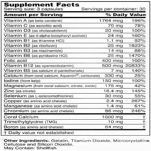 Bobs Best, Coral Calcium Supreme (90 Count (Pack of 3))