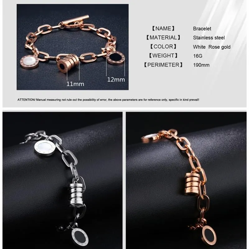 Bridal Wedding Engagement Bracelet For Women Elegant Resin Shell Bangles Roman Numerals Jewellery Bulgaria Bracelets for Women