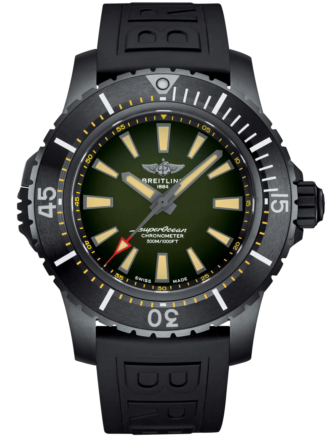 BRT Watch Superocean AutoMTic 48 Black Titanium Green