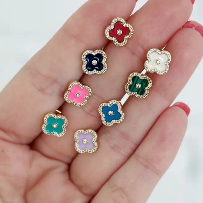Chloe Stud Green