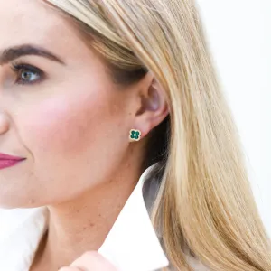 Chloe Stud Green