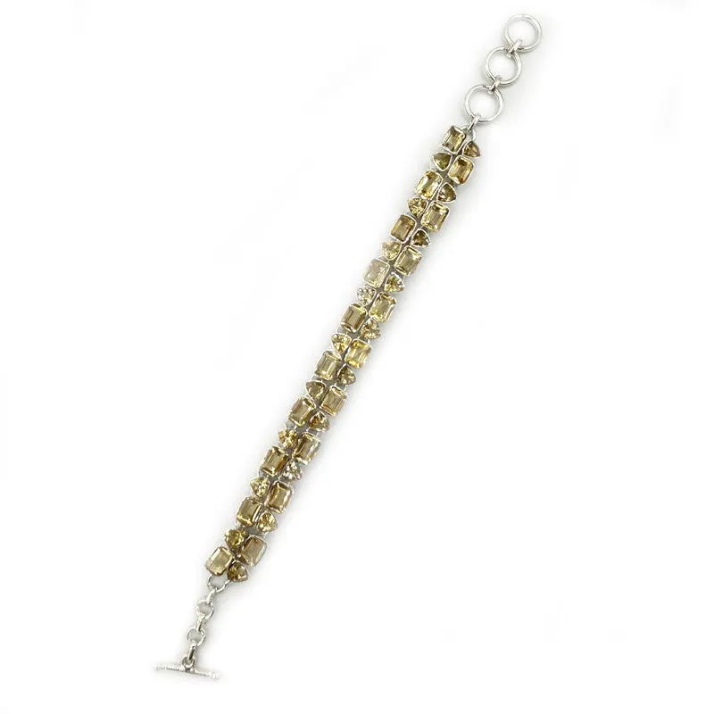 Citrine Boho Style Statement Bracelet