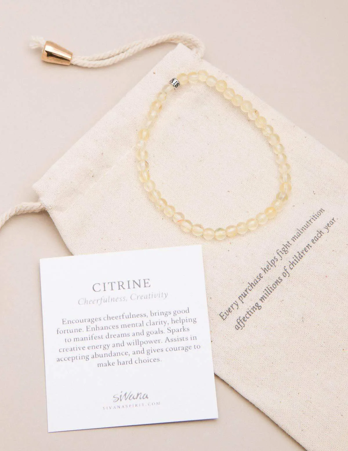 Citrine Mini Energy Gemstone Bracelet