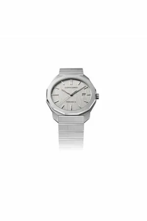 concord mariner silver galvanic dial 40mm men's watch