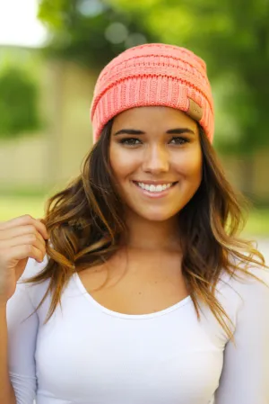 Coral Knit Beanie