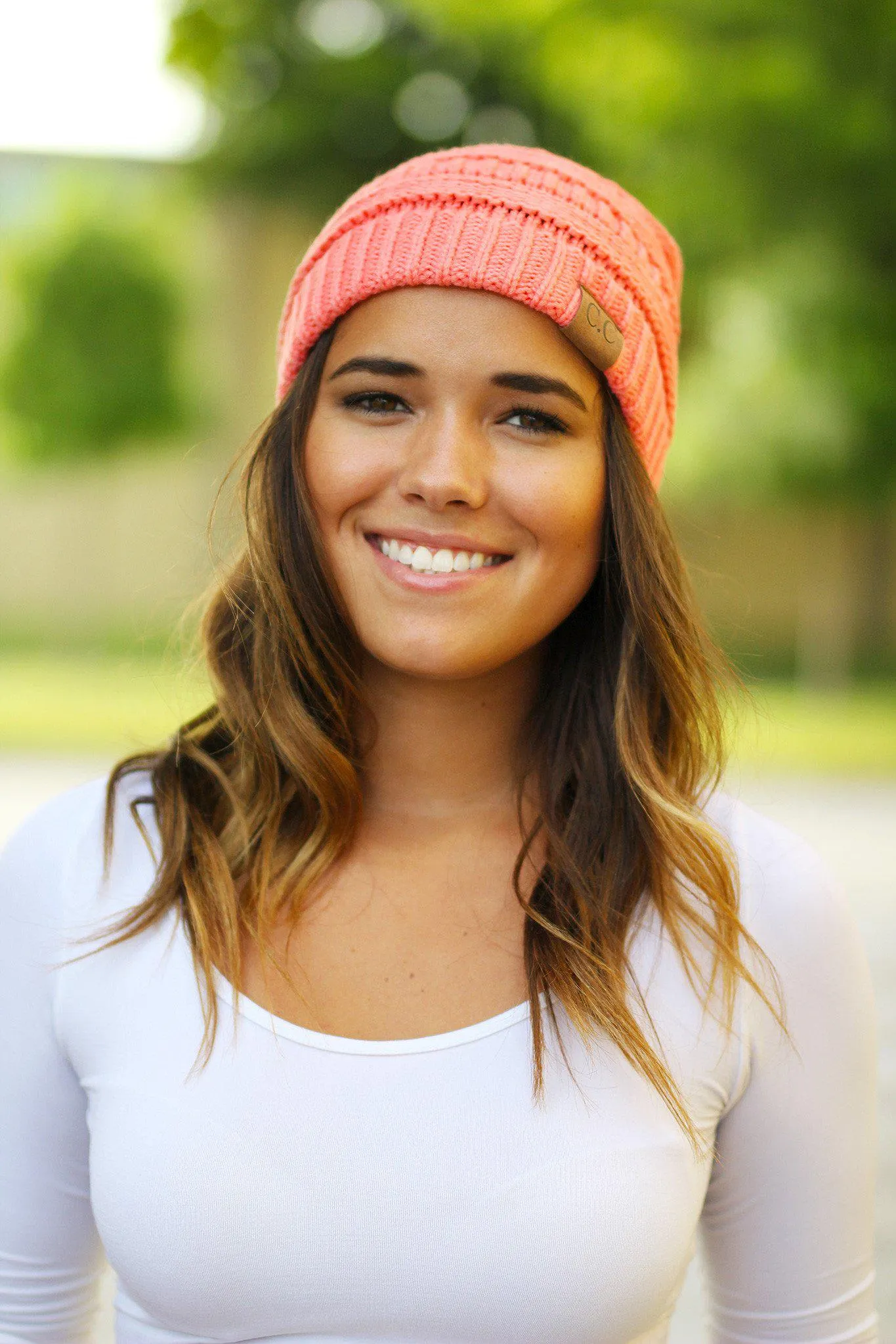 Coral Knit Beanie