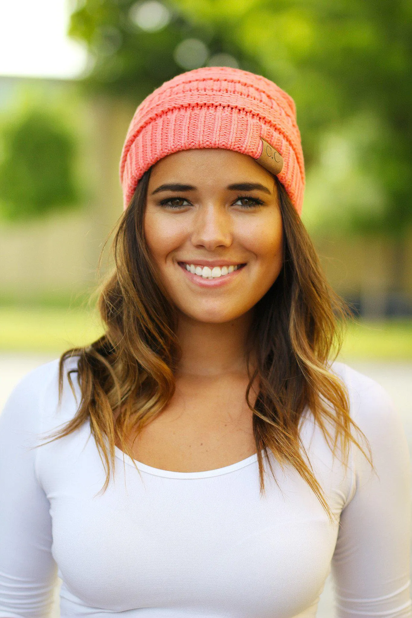 Coral Knit Beanie