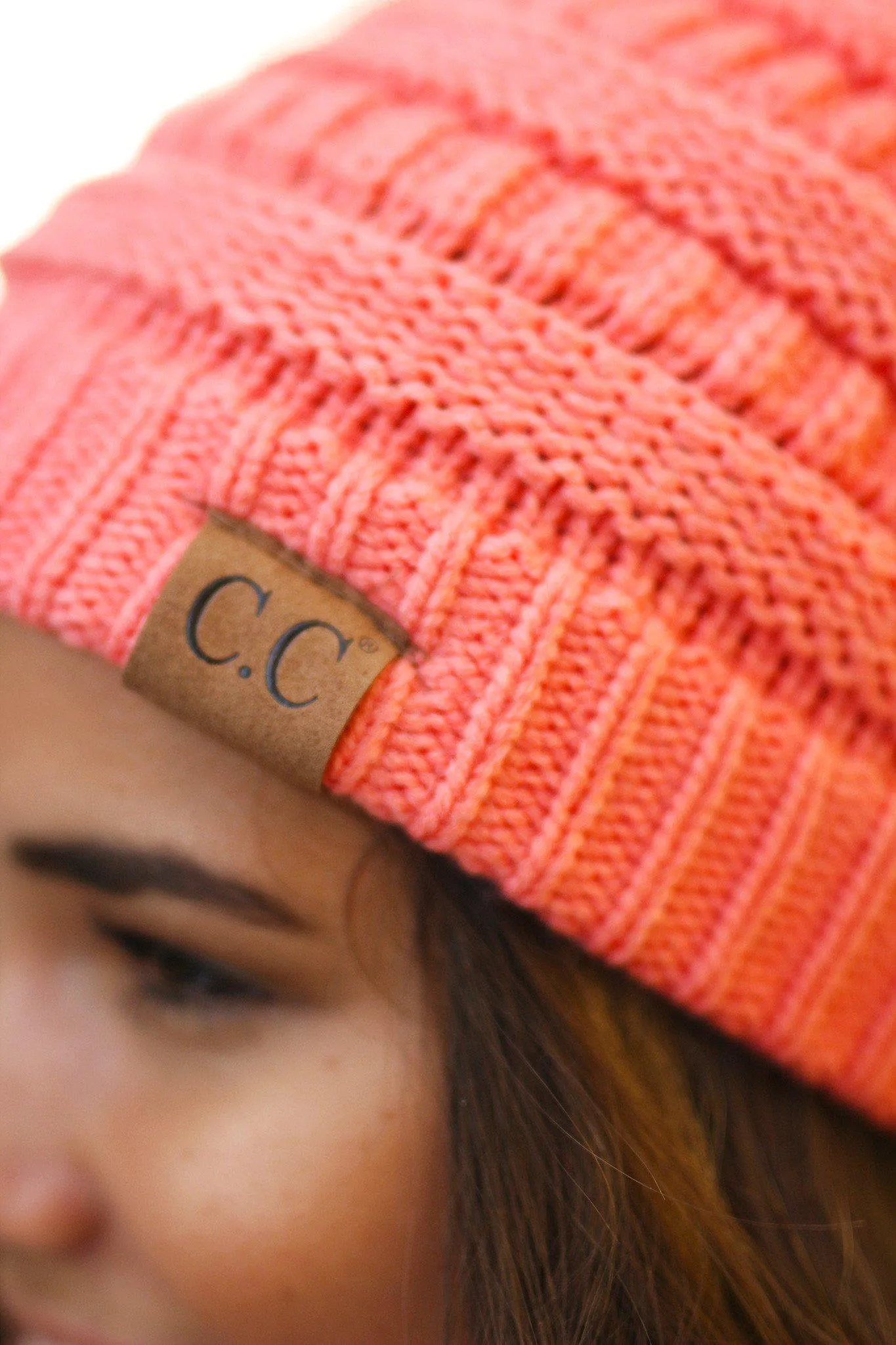 Coral Knit Beanie