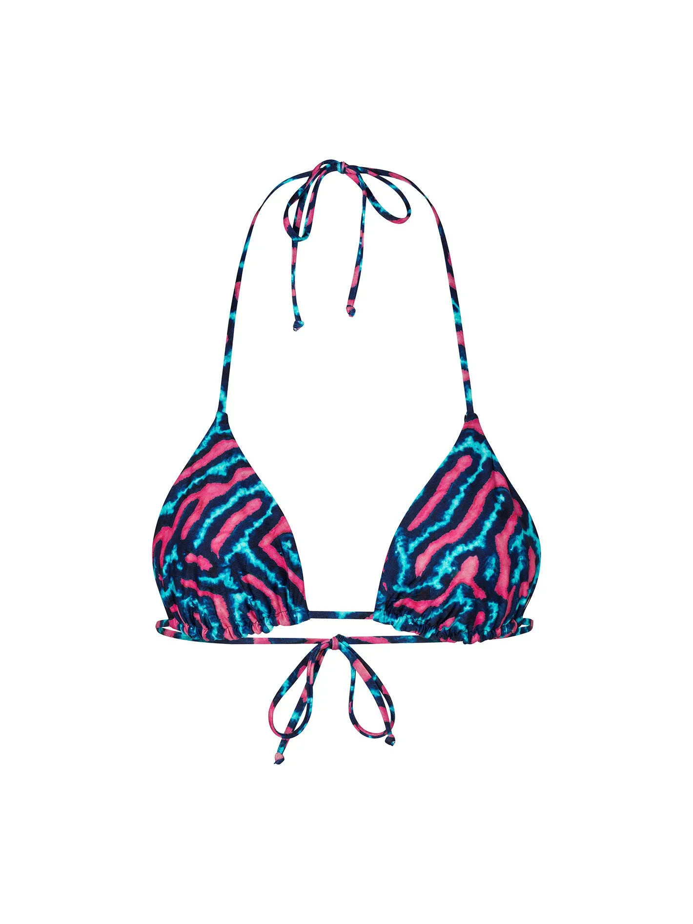 Coral Morph Triangle Bikini Top - Multi
