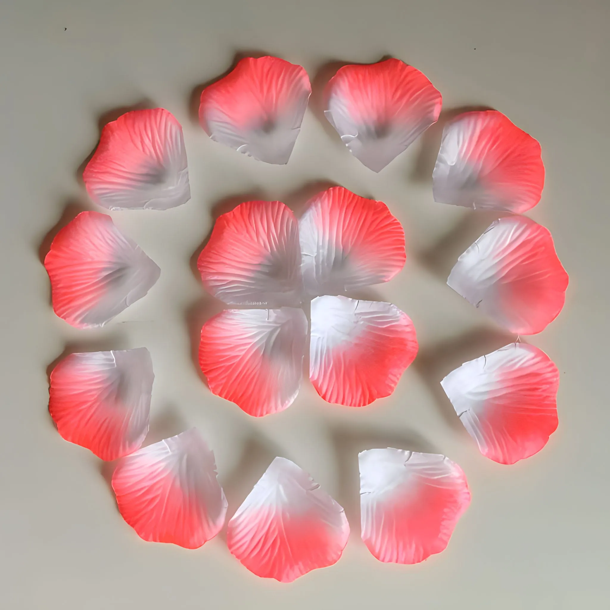 Coral Rose Petals Artificial Flower Silk Petals Bulk 1000 pcs