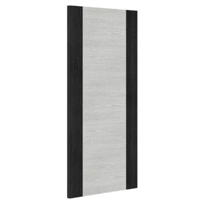 Deanta Flush Light Grey Ash Prefinished Internal Fire Door FD30 With Dark Grey Edges 1981mm x 762mm
