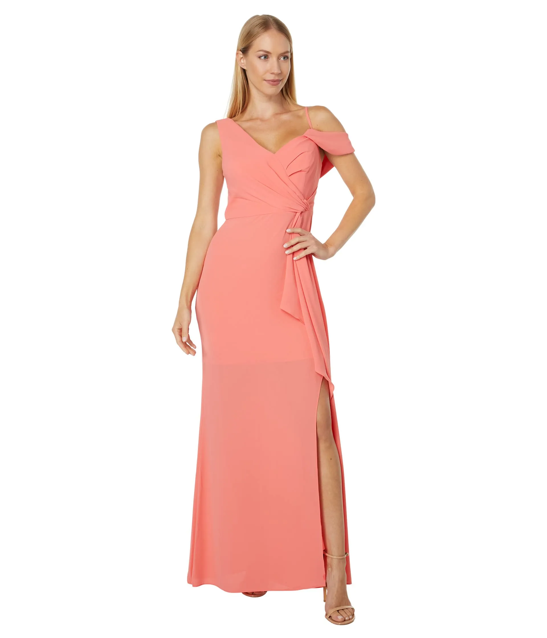 Dress BCBGMAXAZRIA, Long Silk Poly Georgette Dress
