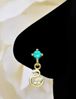 Duck Dangle Nose Piercing – Cute and Quirky Gold Nose Stud