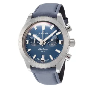 Edox Men 10116-3-BUIDN SkyDiver 40mm Quartz Watch