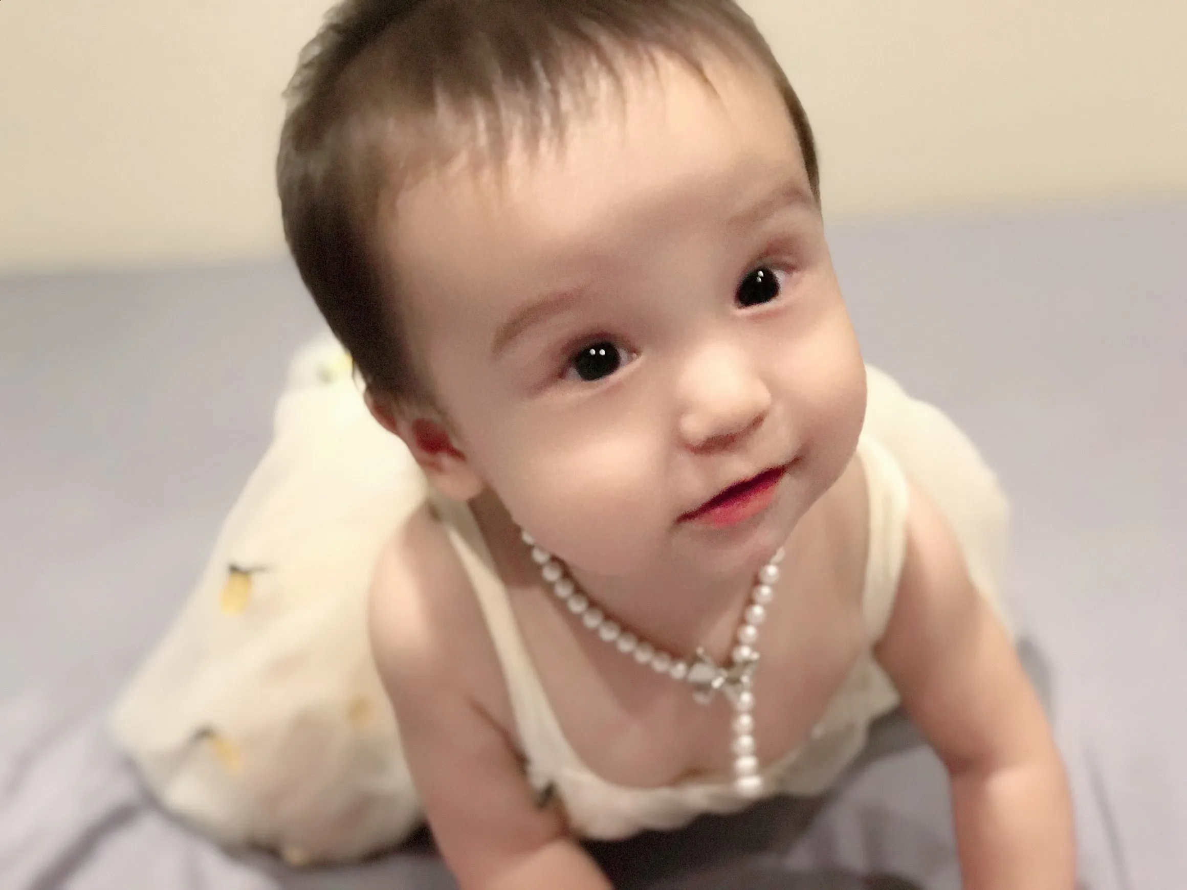 Elegant Bowtie Pearl Choker Necklace