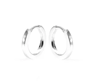 Eliasz and Ella Classic Huggie Hoops Silver