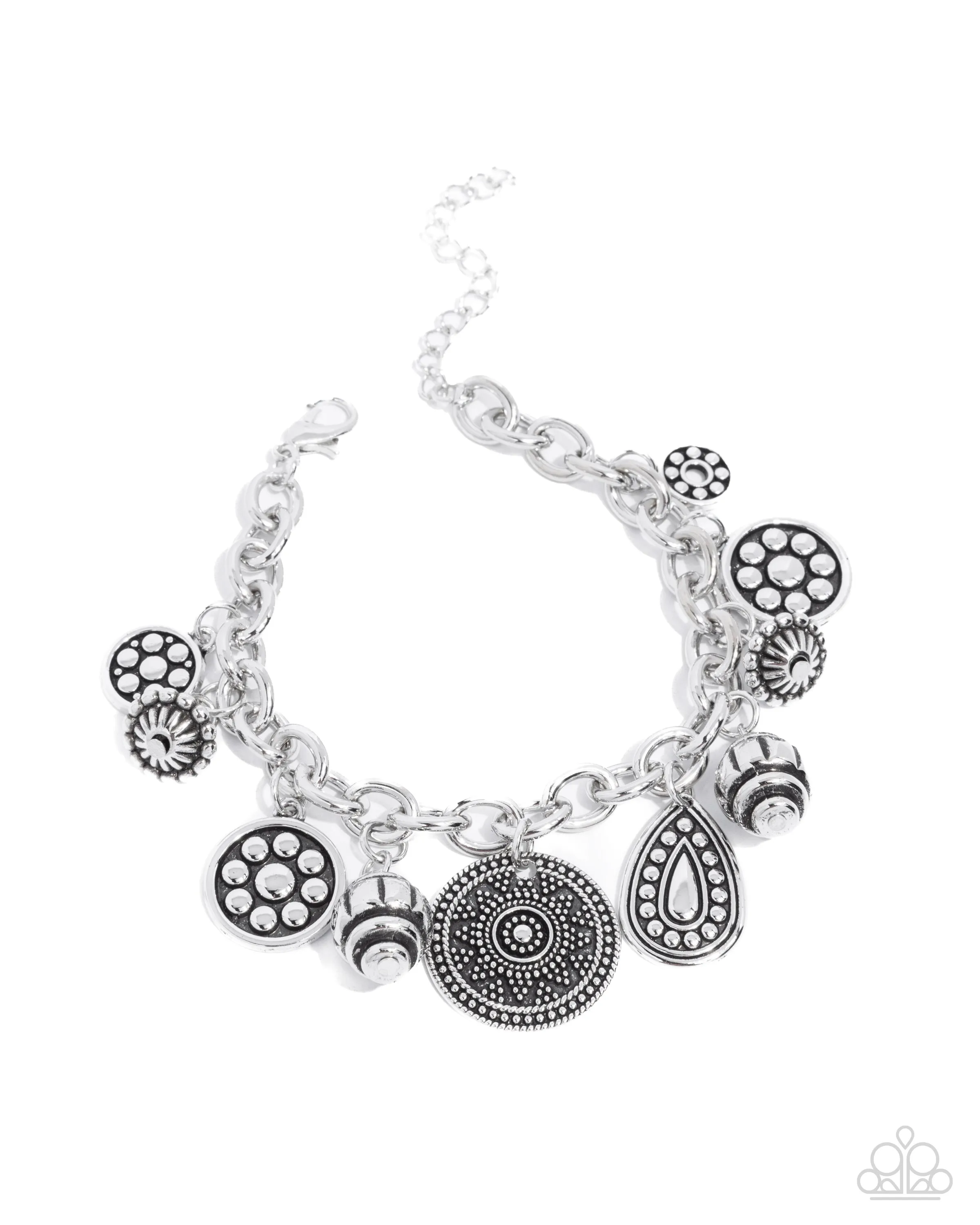 Embellished Estate - Silver Bracelet