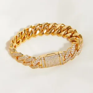 Enforcer | Alloy Inlaid Zircon Fashion Bracelet