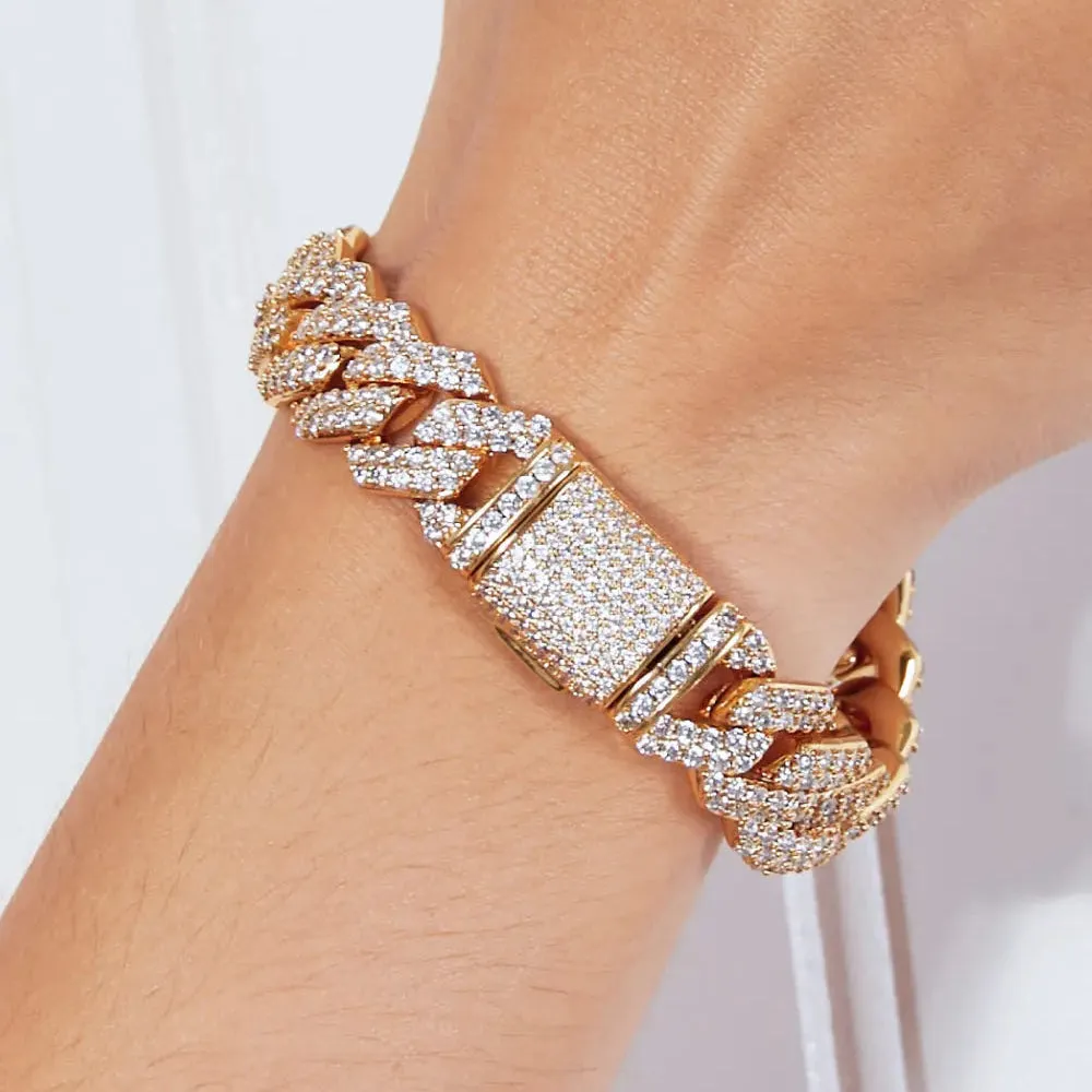 Enforcer | Alloy Inlaid Zircon Fashion Bracelet