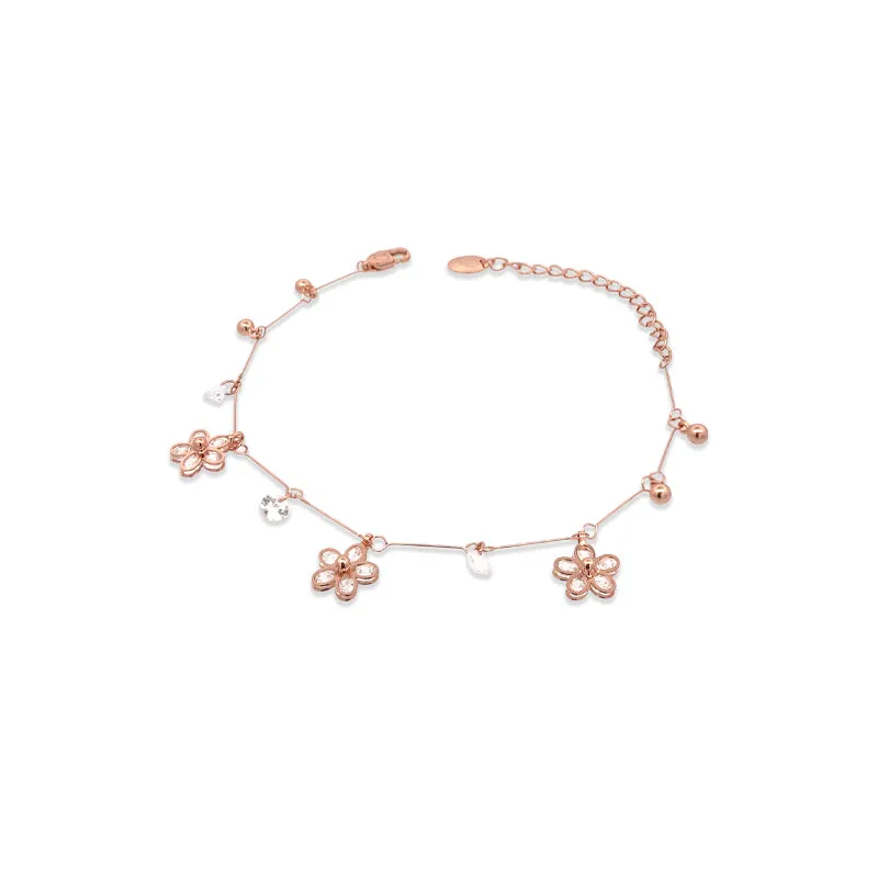 Flower Cubic Zirconia Bracelet
