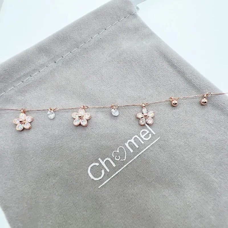 Flower Cubic Zirconia Bracelet
