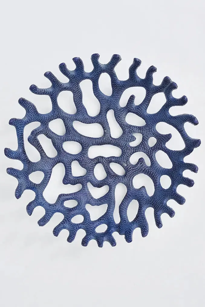 Fuente de falso coral azul en aluminio grande