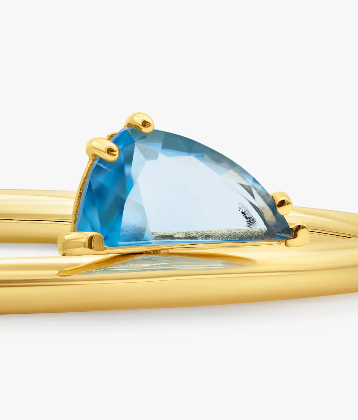 Half Cut Blue Topaz Bracelet