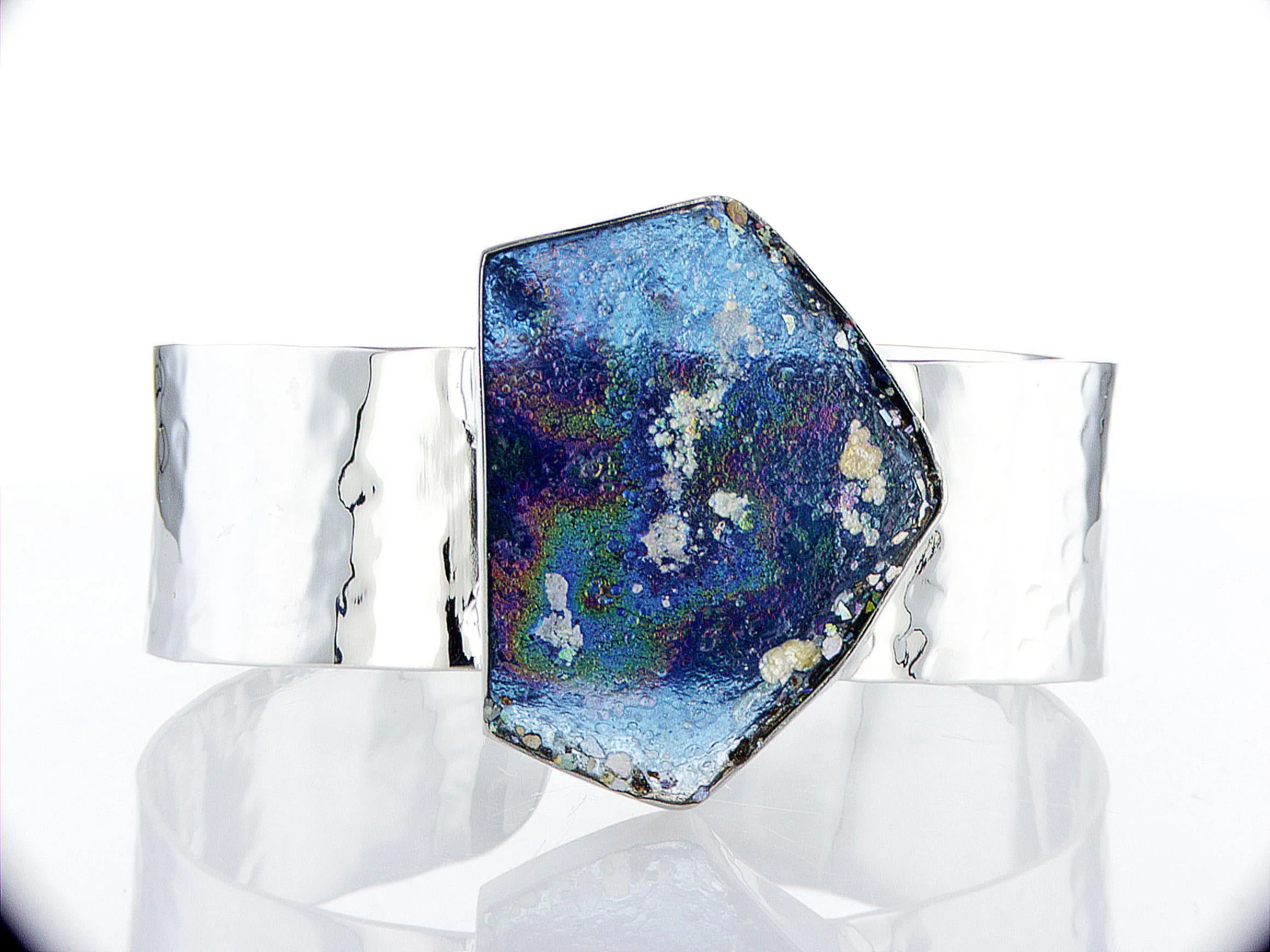 Hammerd silver Bracelet - Roman Glass 3