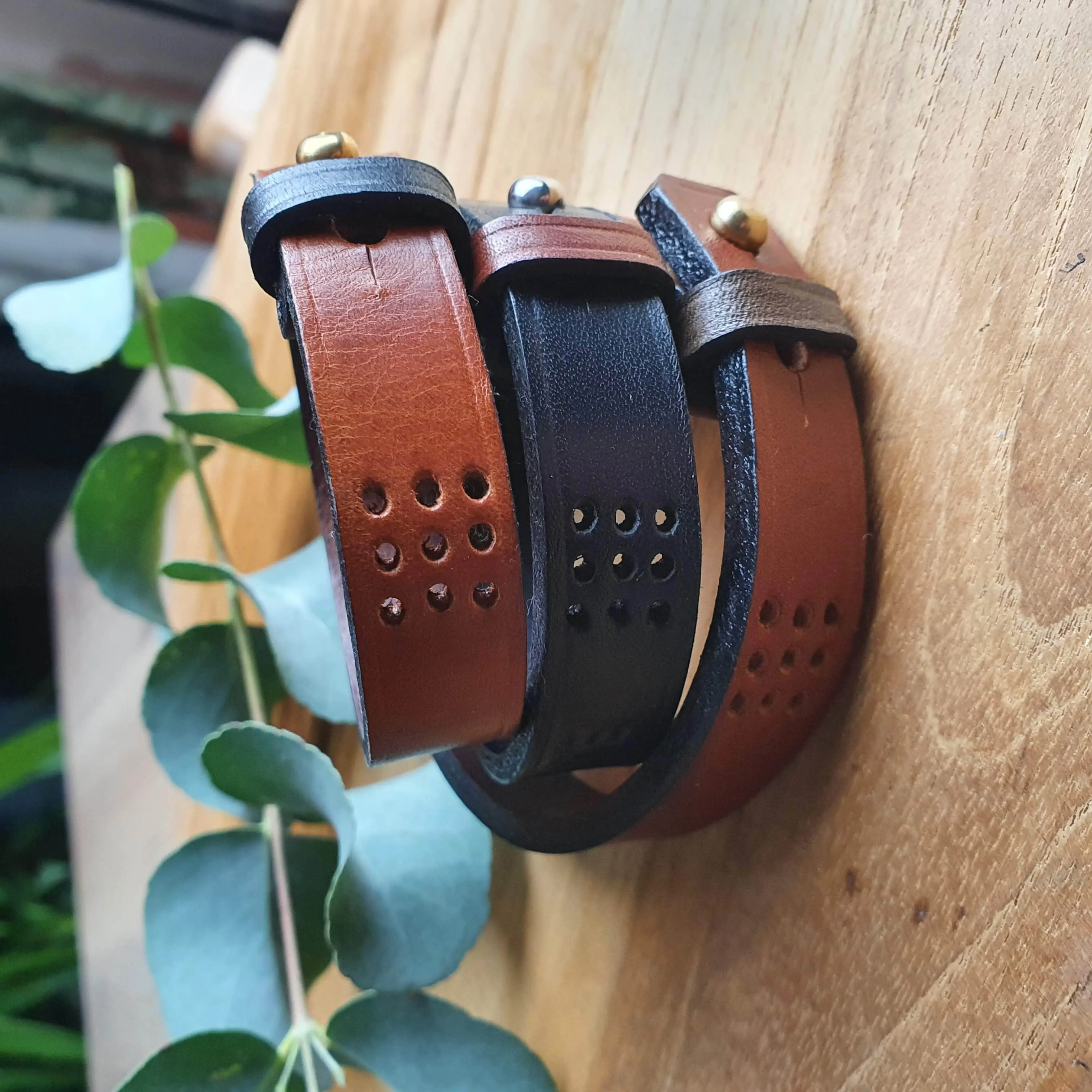 'Hawthorn' The Bespoke Handmade Leather Bracelet