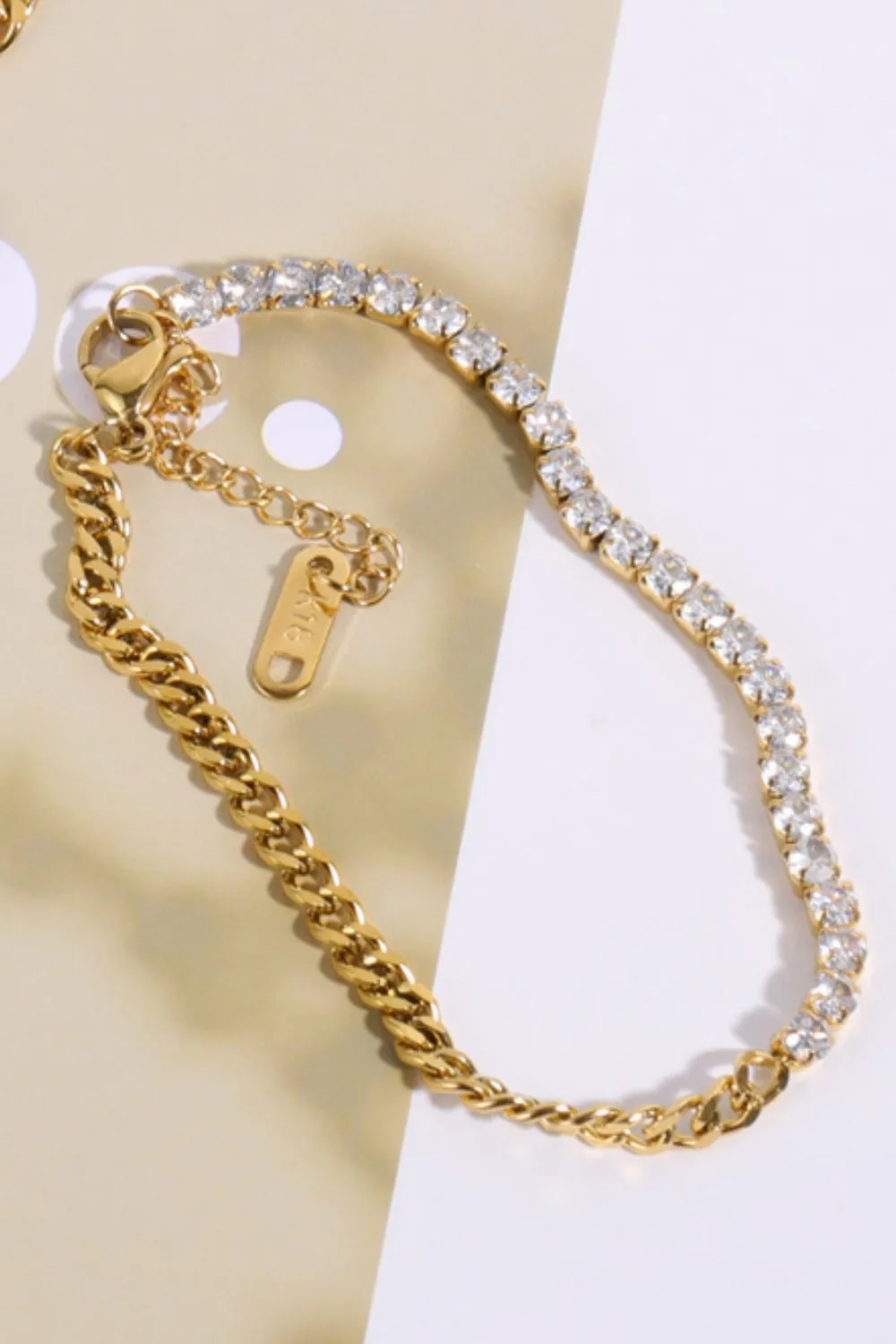 Inlaid Zircon Bracelet